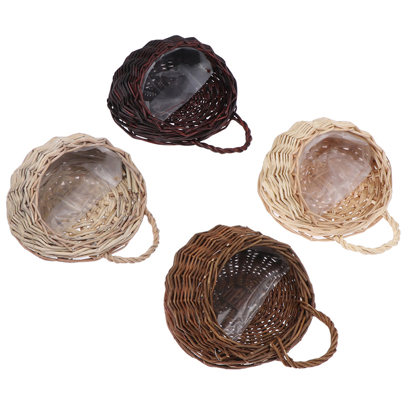 Woven Wall Basket - Bloem Plantenbak Muur Hangende Rieten Rattam