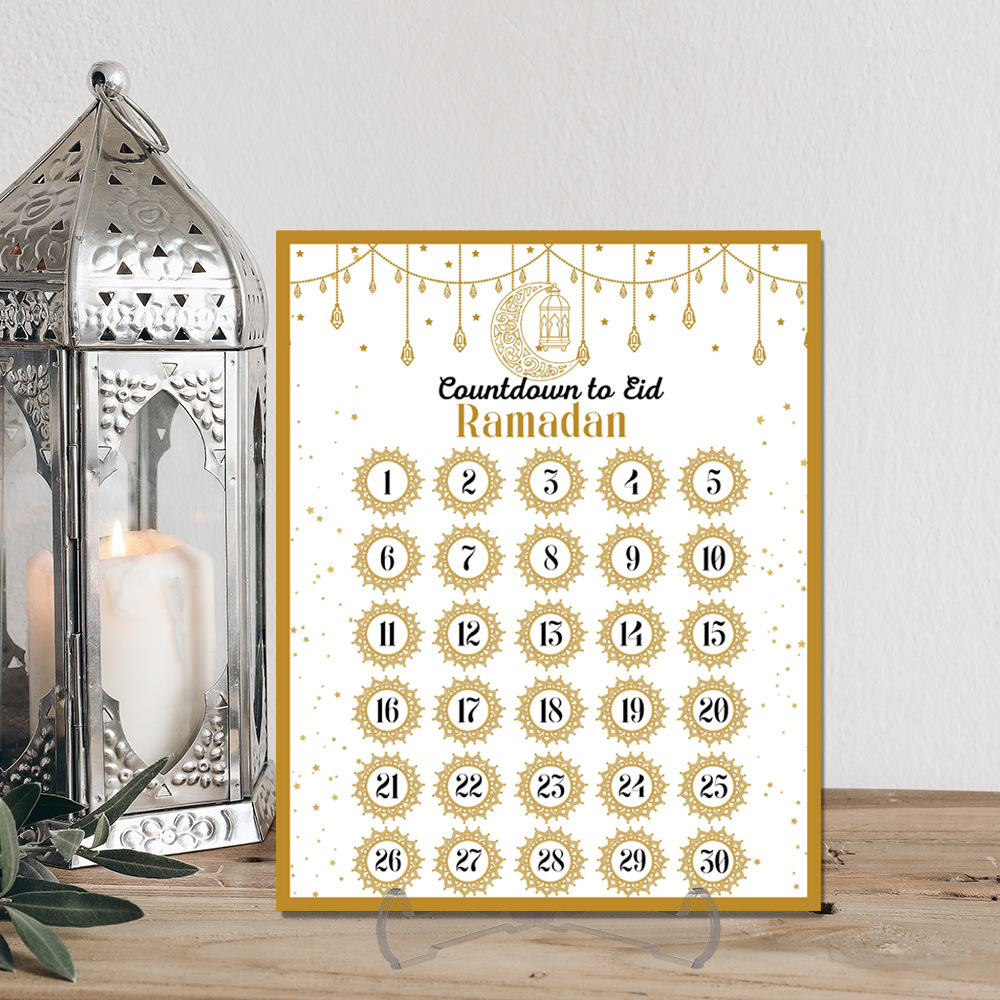 Home Decor Ramadan - Ramadan Advent Countdown Kalender Acryl: Ramadan