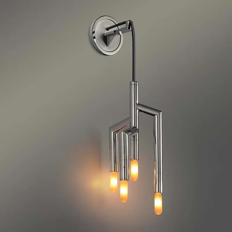 Home Decor Room - Slaapkamer, hoteldecoratie, chromen wandlampen, 3000K warm