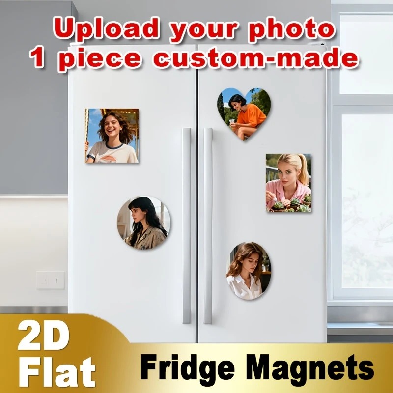 Home Decor Com - Aangepaste foto koelkastmagneet 2D platte gepersonaliseerde