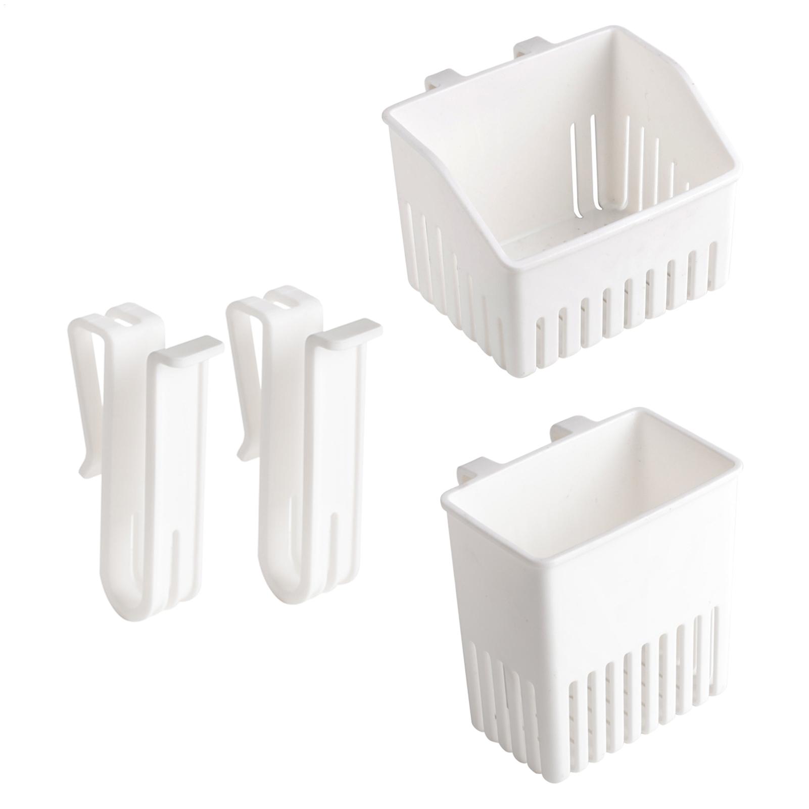Woven Wall Basket - Multifunctionele keukenhulpjes opbergrek, bestekhouder, wandmontage, vrijstaande