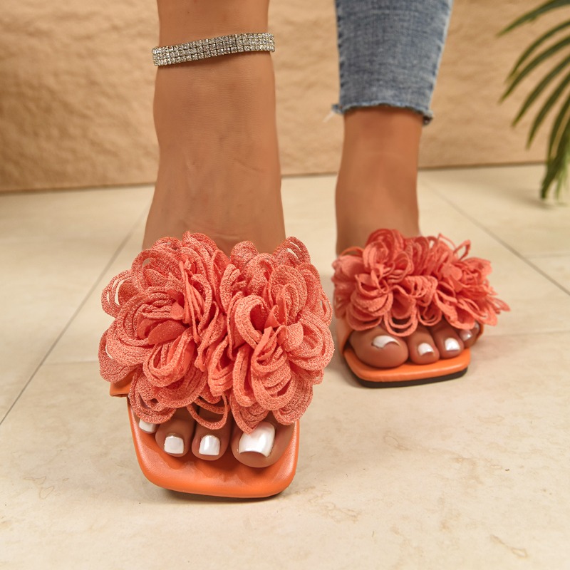 Home Decor Luxury - Nieuwe zomerse dames slippers met vierkante