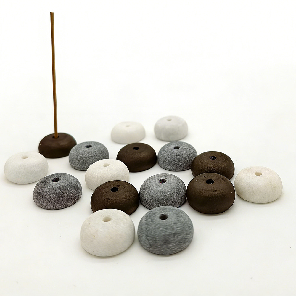 Incense Stick Holder - 2 stuks natuursteen wierookstokjes houder spoel
