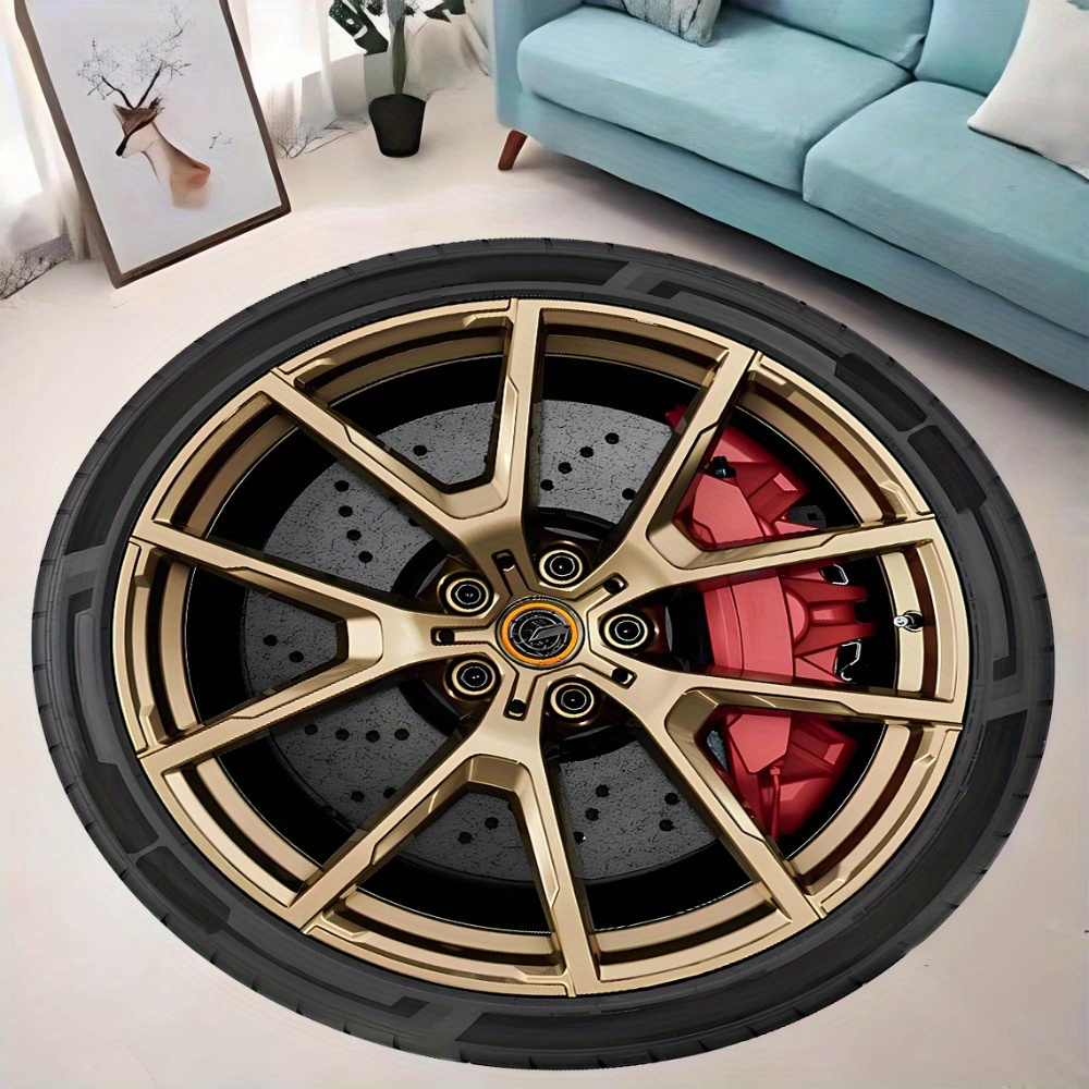 Home Decor Retail Stores - Vintage auto-grafische vloerkleed, duurzaam entreekleed voor