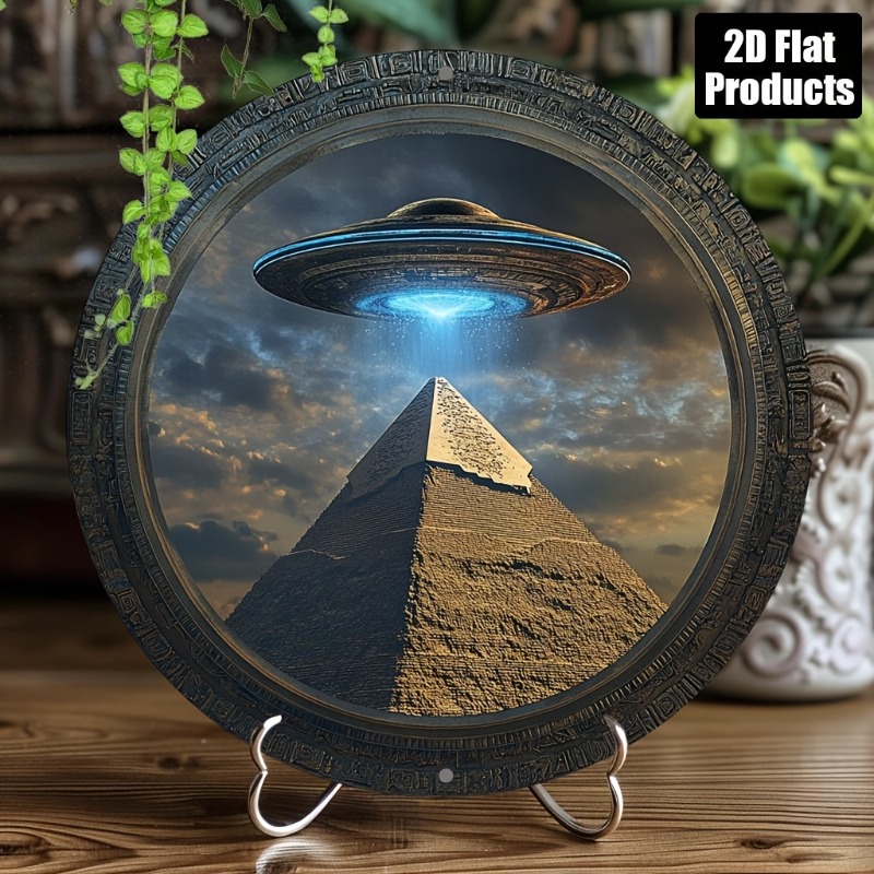 Home Decor Theme - Piramide UFO Thema Ronde Aluminium Metalen