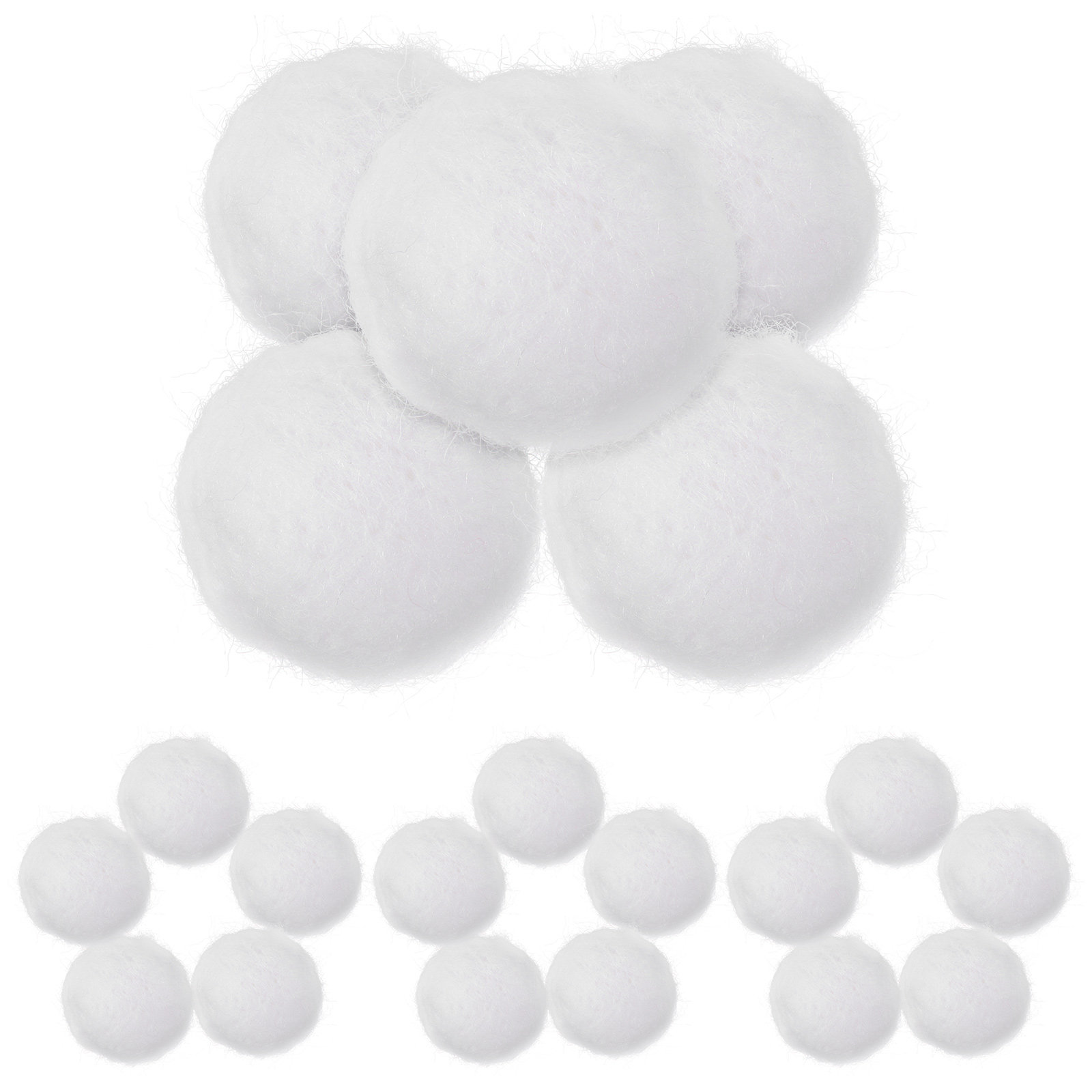 Home Decor Handmade - 20 stuks handgemaakte wollen vilten ballen,