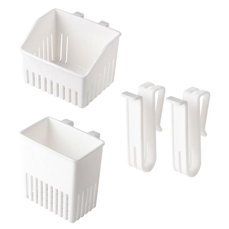 Woven Wall Basket - Zilverwerk Droogmand Muuropknoping Keukengerei Houder Plastic