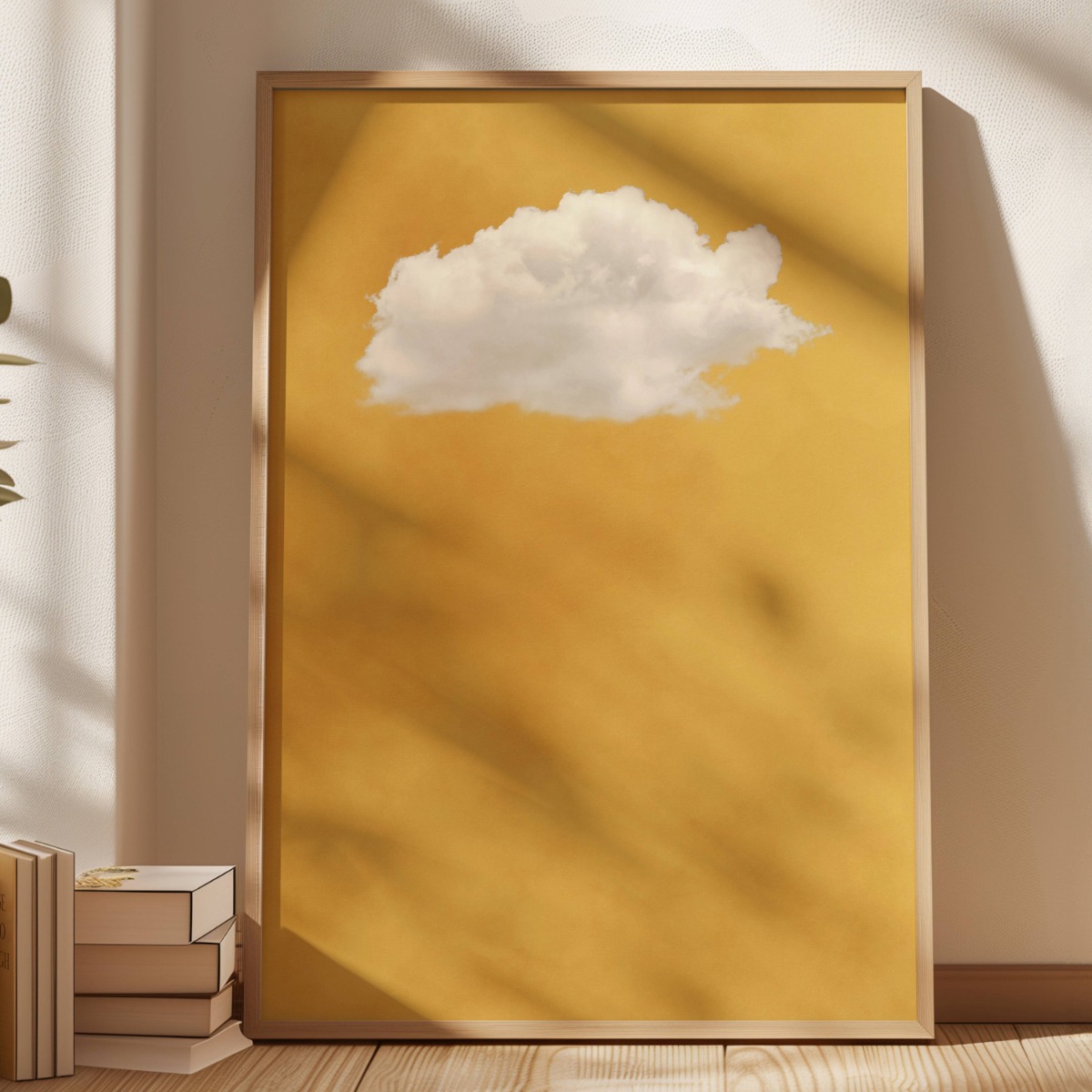 Home Decor Yellow - Gele wolk mosterdwolk print poster moderne