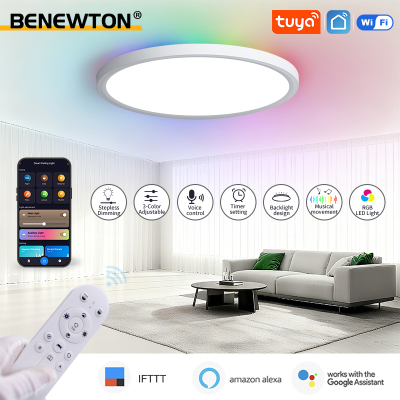 Home Decor App Free - BENEWTON Tuya Smart WiFi Plafondlamp RGB