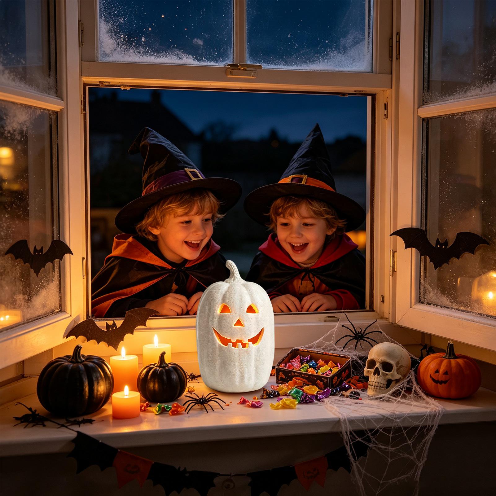 Home Decor Handmade - Halloween pompoen decoratie, hars pompoen, handgemaakte