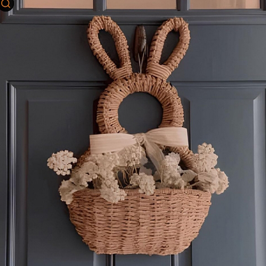 Handgeweven wilgen paashaasman - Woven Wall Basket recensie en prijs