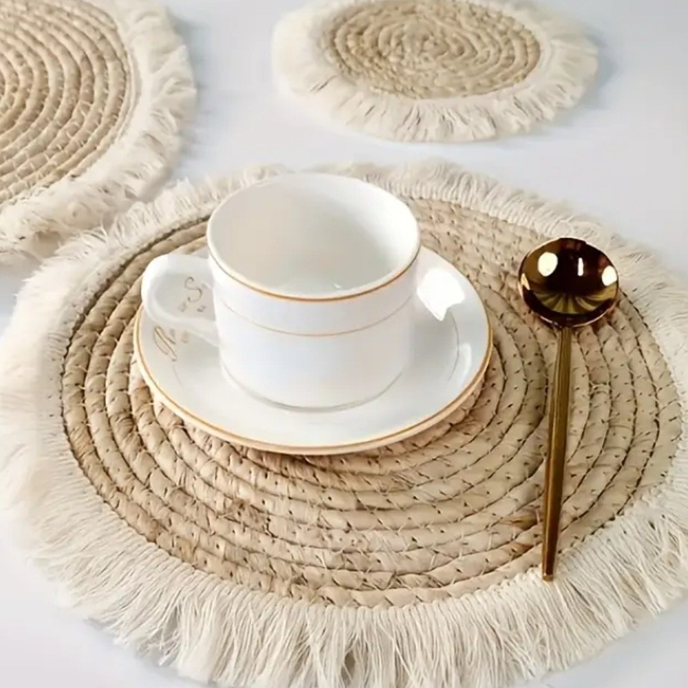 Boho stro geweven dienblad wan - Woven Wall Basket recensie en prijs