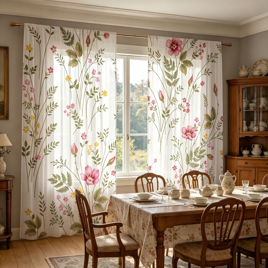 2 stuks digitaal bedrukte tran - Home Decor Yellow recensie en prijs