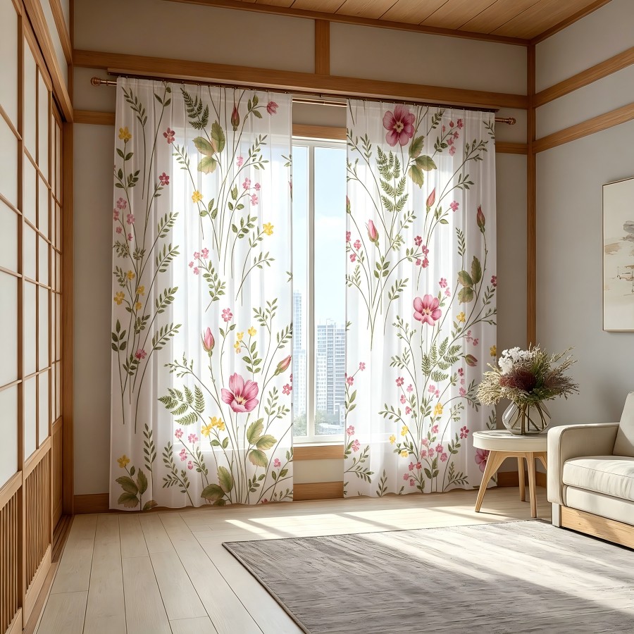2 stuks digitaal bedrukte tran - Home Decor Yellow recensie en prijs