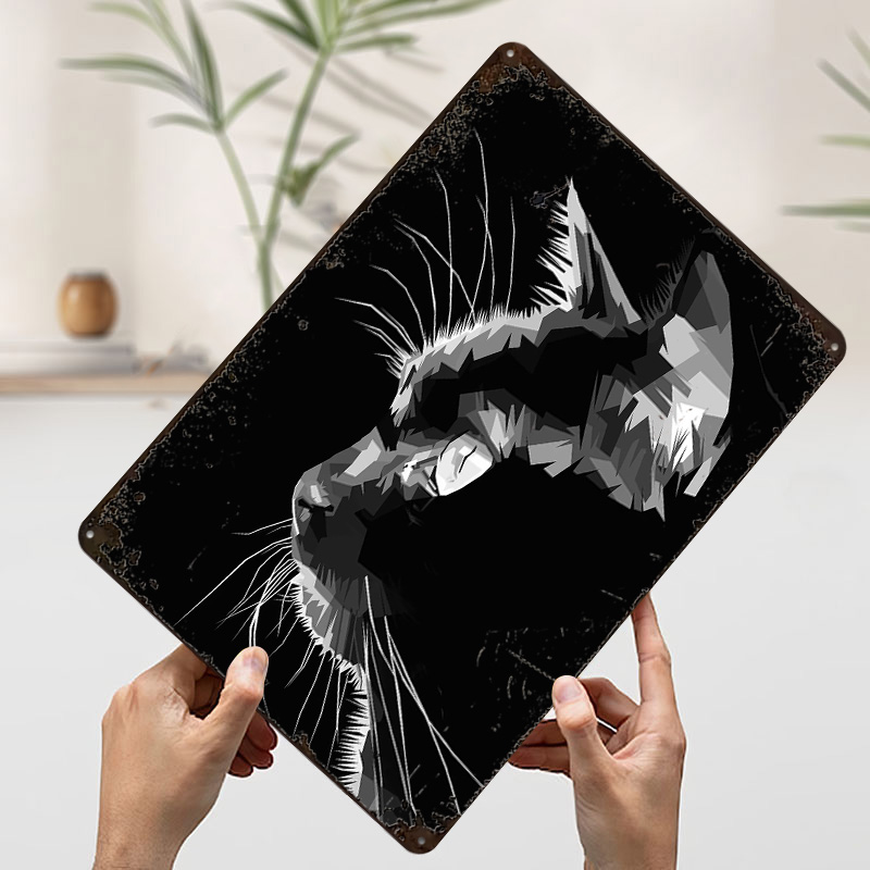 Zwarte Kat Vector Art Geprinte - Home Decor Vector recensie en prijs