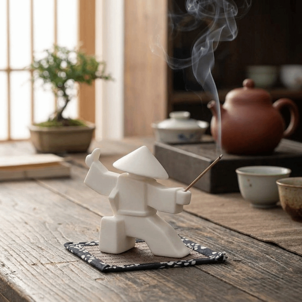 2 STUKS 3D Gedrukt Samurai Wie - Incense Stick Holder recensie en prijs