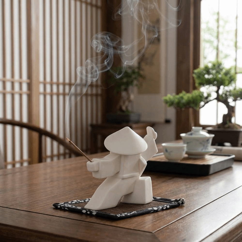 2 STUKS 3D Gedrukt Samurai Wie - Incense Stick Holder recensie en prijs