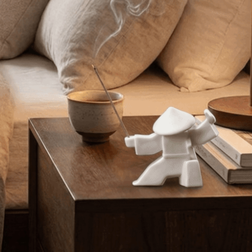 2 STUKS 3D Gedrukt Samurai Wie - Incense Stick Holder recensie en prijs