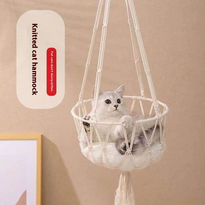 Winter kat raambaars, kattenha - Woven Wall Basket recensie en prijs