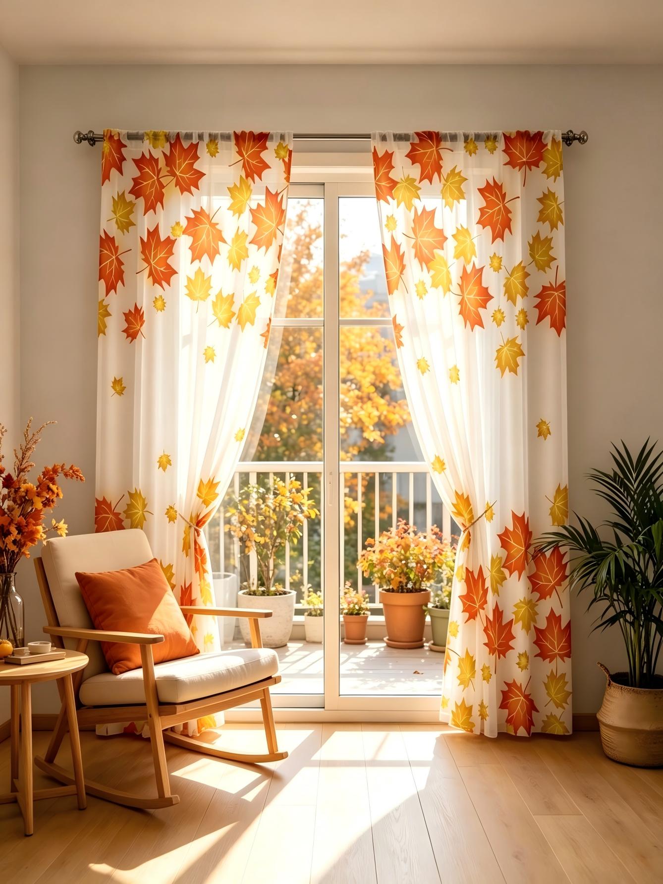 2 STUKS Digitaal bedrukt trans - Home Decor Yellow recensie en prijs