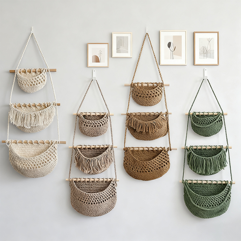 Handgeweven katoenen touw 3-la - Woven Wall Basket recensie en prijs