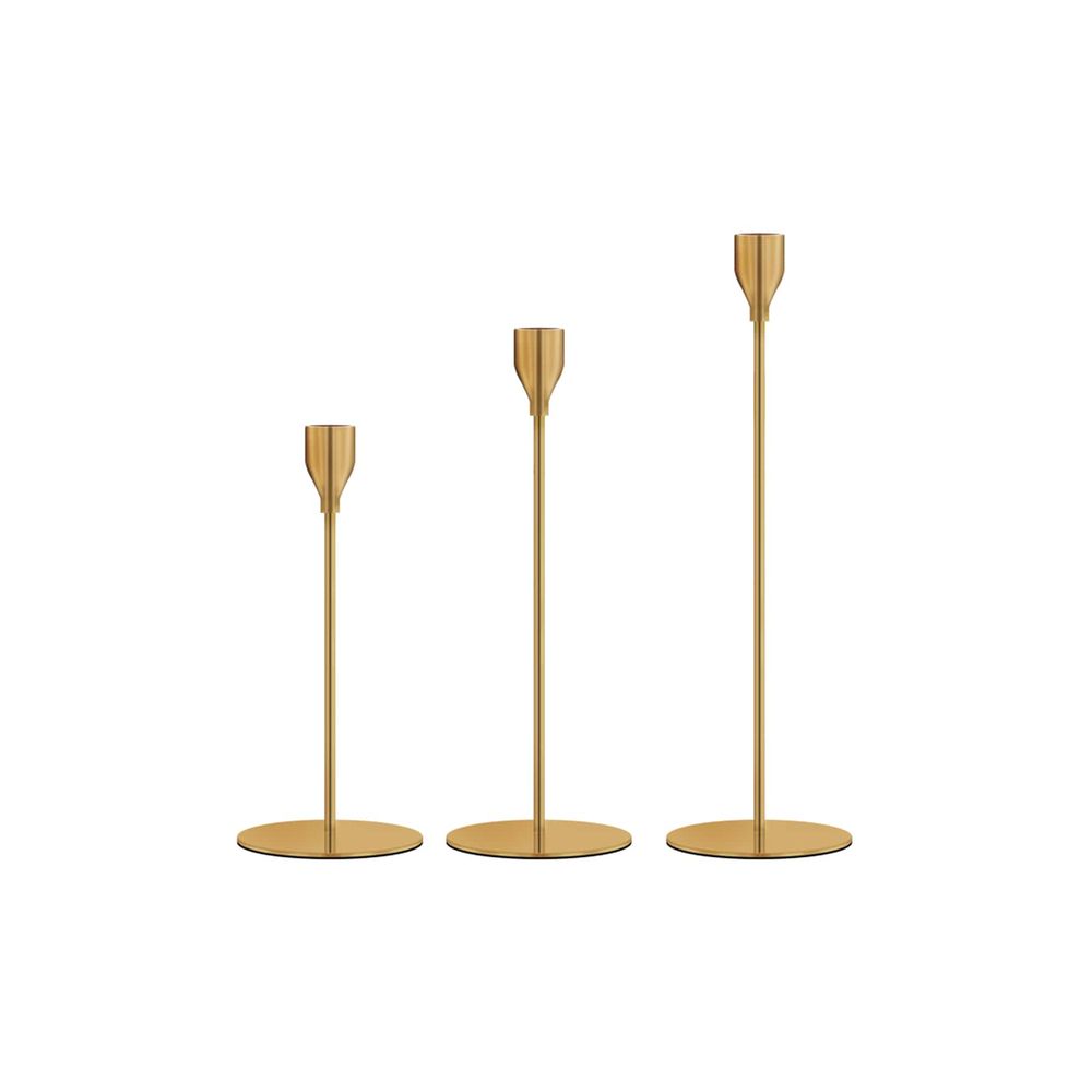 Set van 3 koperen kandelaars,  - Home Decor Luxury recensie en prijs