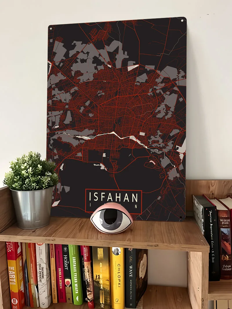 Isfahan stadskaart Iran vector - Home Decor Vector recensie en prijs