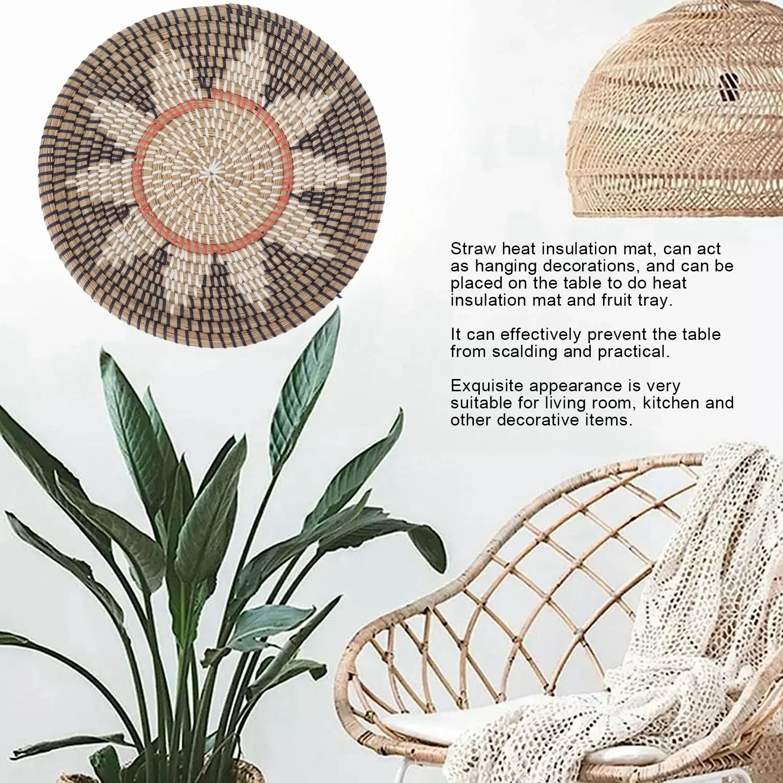 Ronde grasmuurornamenten, diam - Woven Wall Basket recensie en prijs