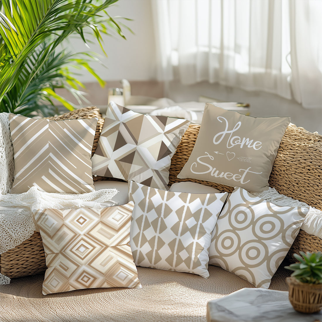 45x45cm licht koffie kleur vec - Home Decor Vector recensie en prijs