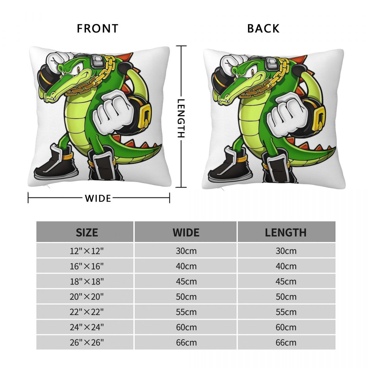 Vector The Crocodile vierkante - Home Decor Vector recensie en prijs