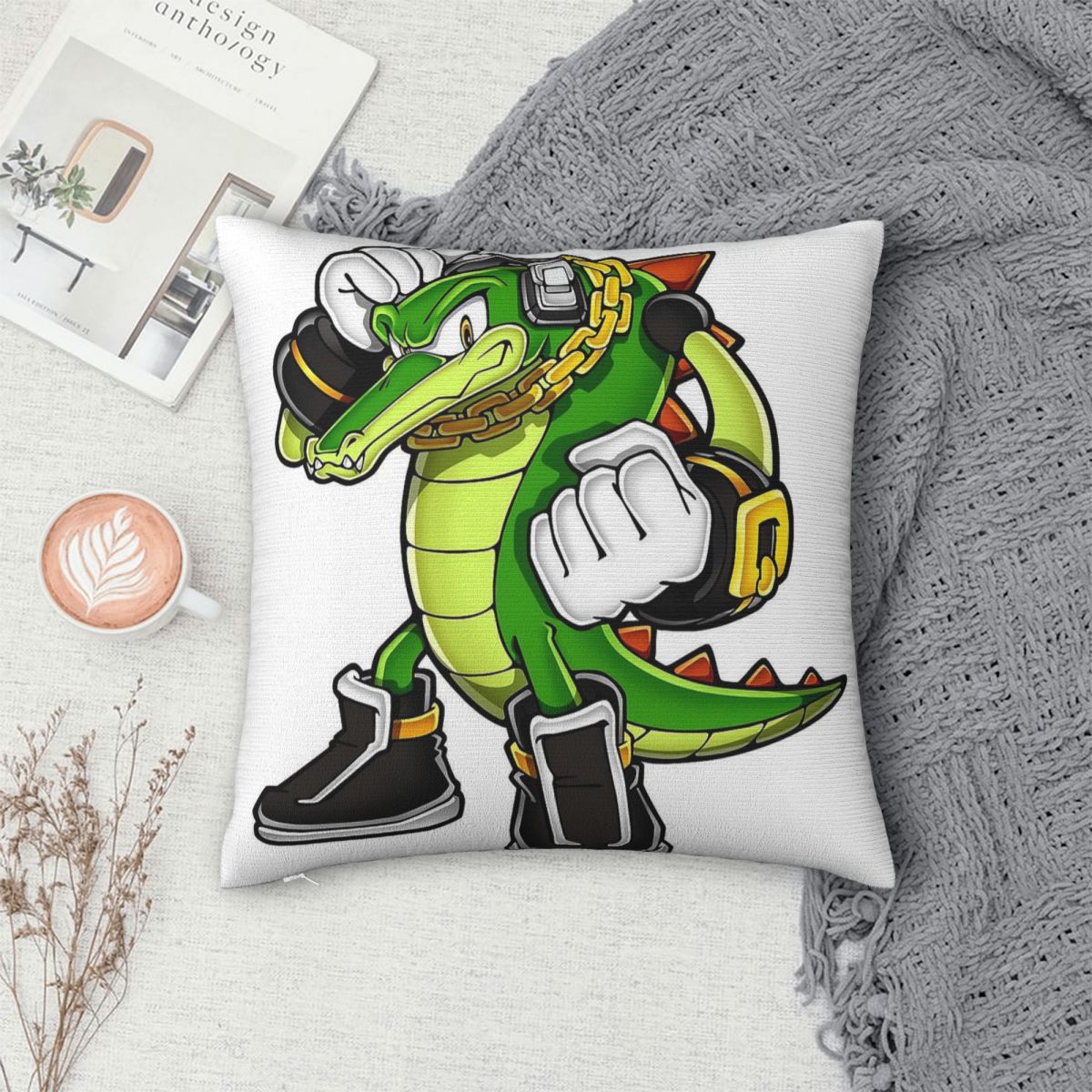 Vector The Crocodile vierkante - Home Decor Vector recensie en prijs