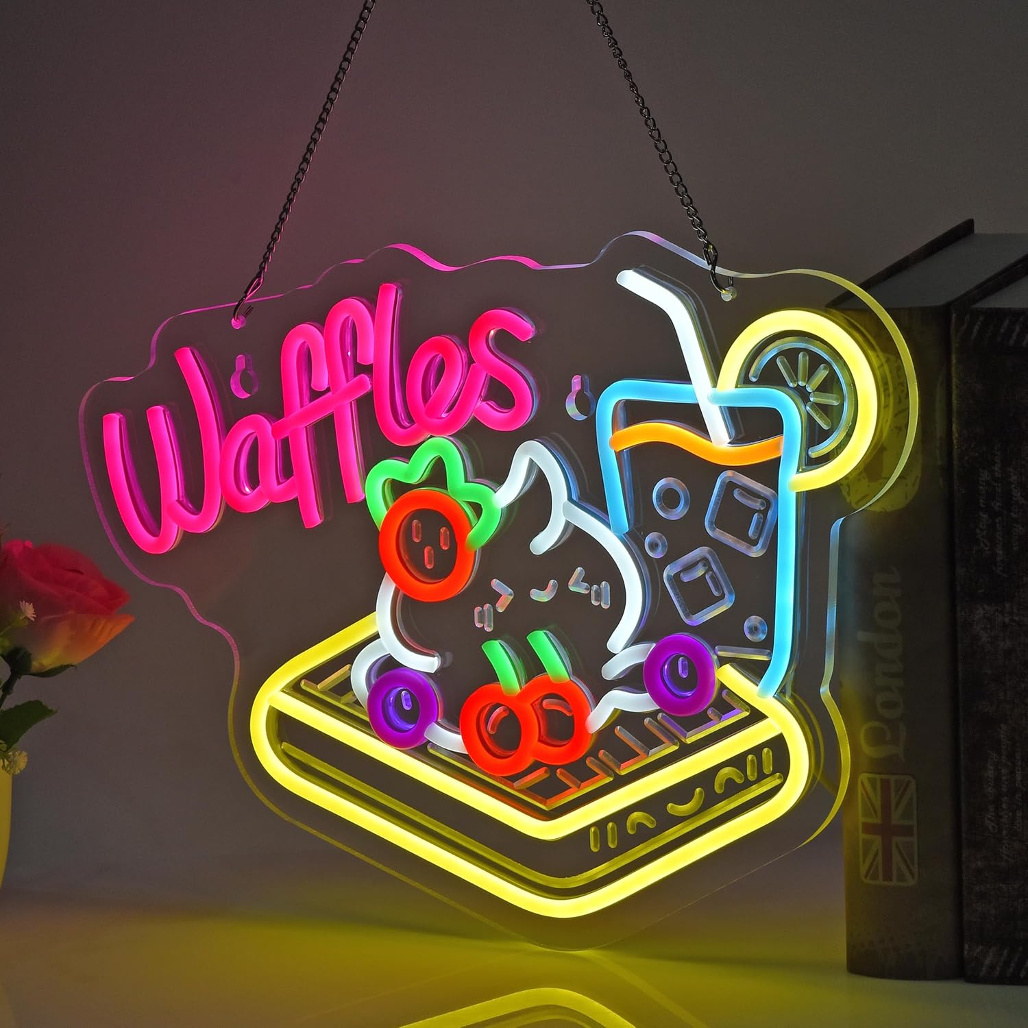 Wafels Neon Sign USB LED Neon  - Home Decor Retail Stores recensie en prijs