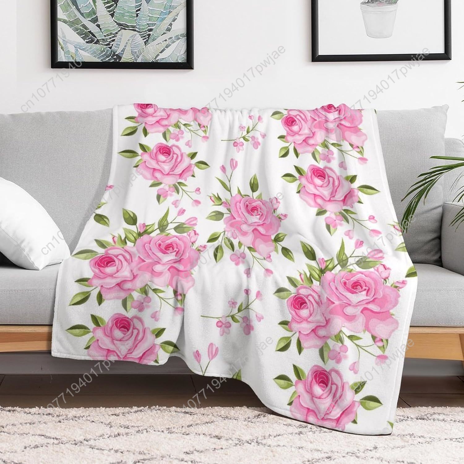 Roze bloem gooien deken bloeme - Home Decor Luxury recensie en prijs