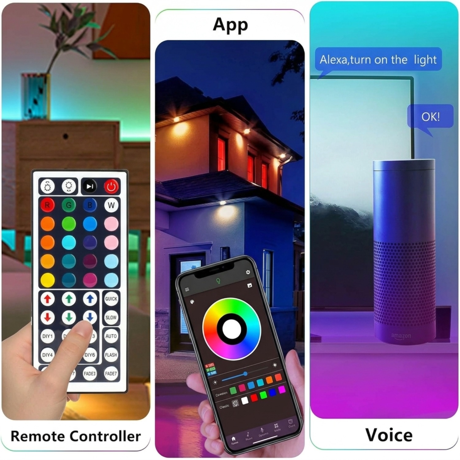 10M 20M 30M RGB LED-strip verl - Home Decor App Free recensie en prijs