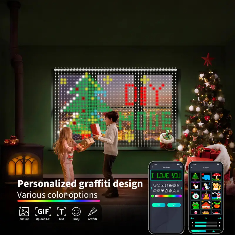 2*2M/3*3M 400LED Slimme Gordij - Home Decor App Free recensie en prijs