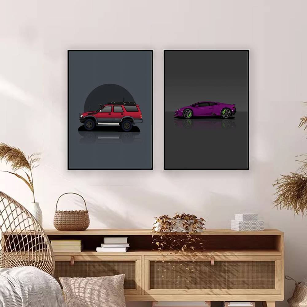 Coole sport SUV auto papieren  - Home Decor Vector recensie en prijs