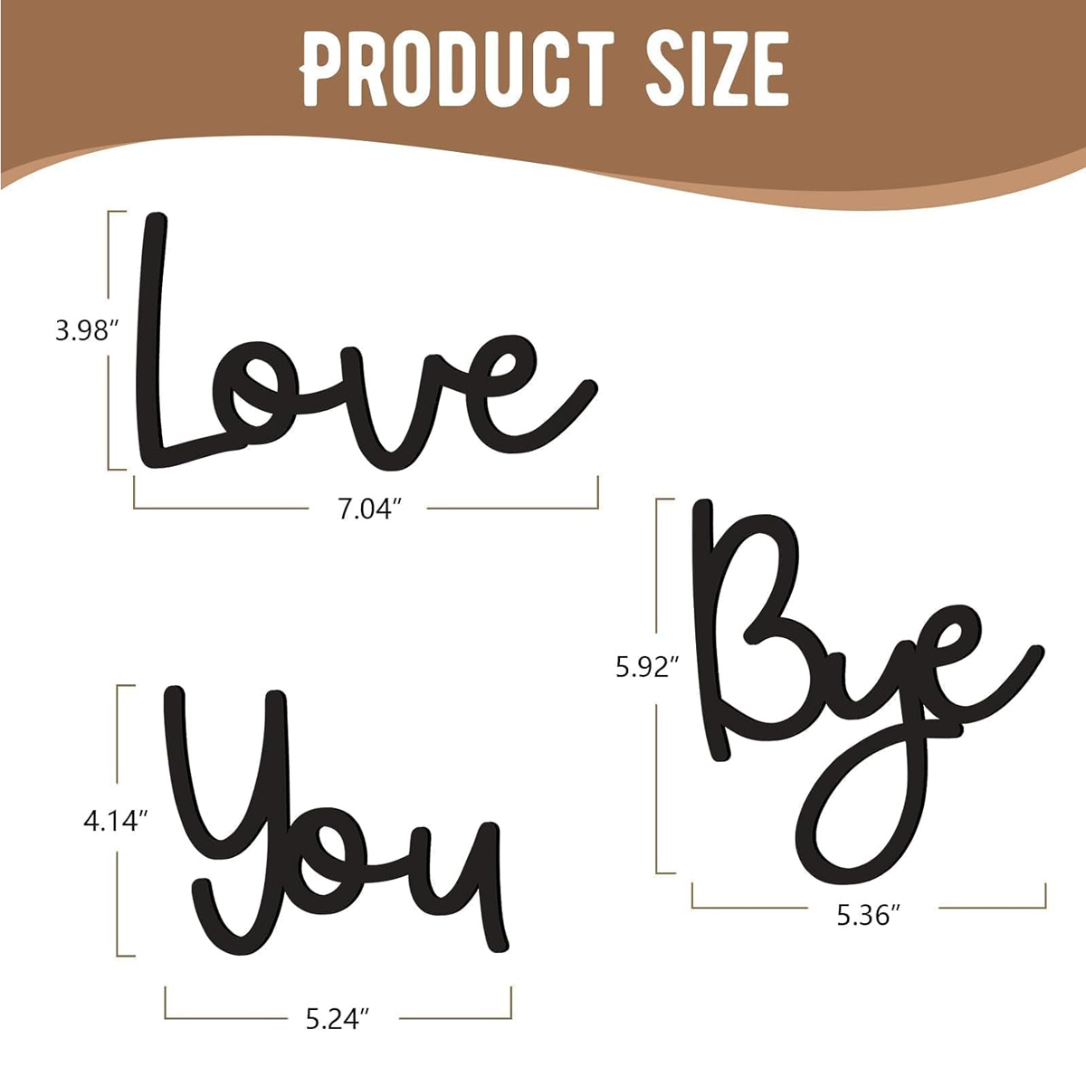 Love You Bye Wood Sign Home De - Home Decor Express recensie en prijs