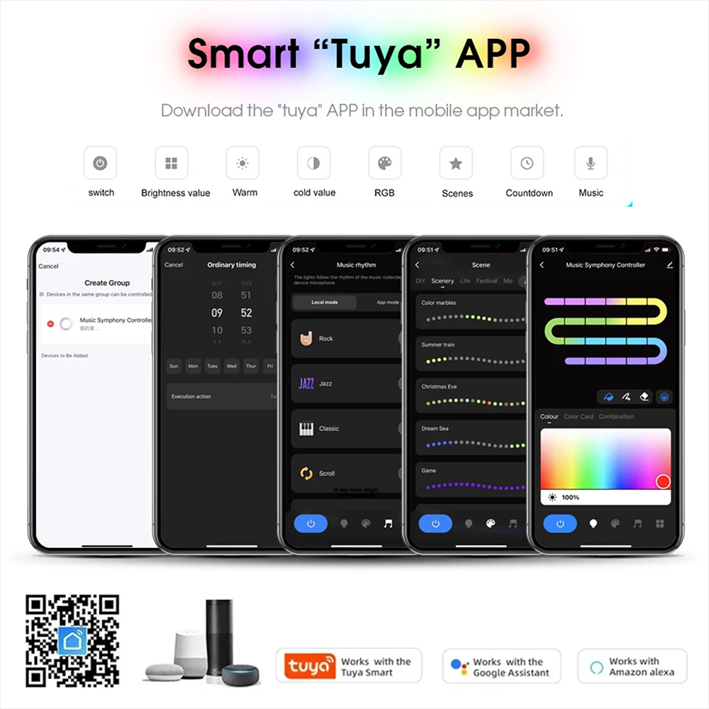 Tuya WiFi WS2811 RGBIC COB LED - Home Decor App Free recensie en prijs
