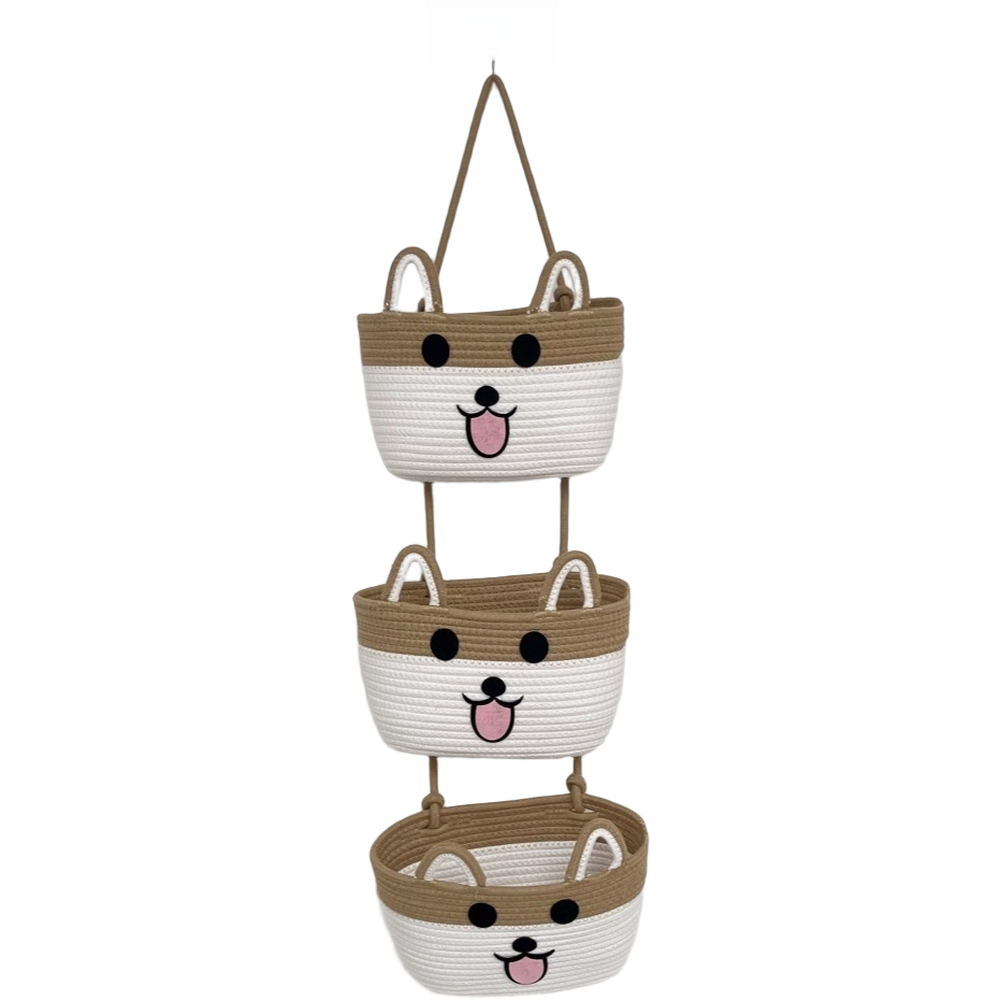 3-laags katoenen touw hangende - Woven Wall Basket recensie en prijs