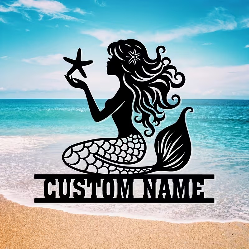 Gepersonaliseerde zeemeermin m - Home Decor Theme recensie en prijs