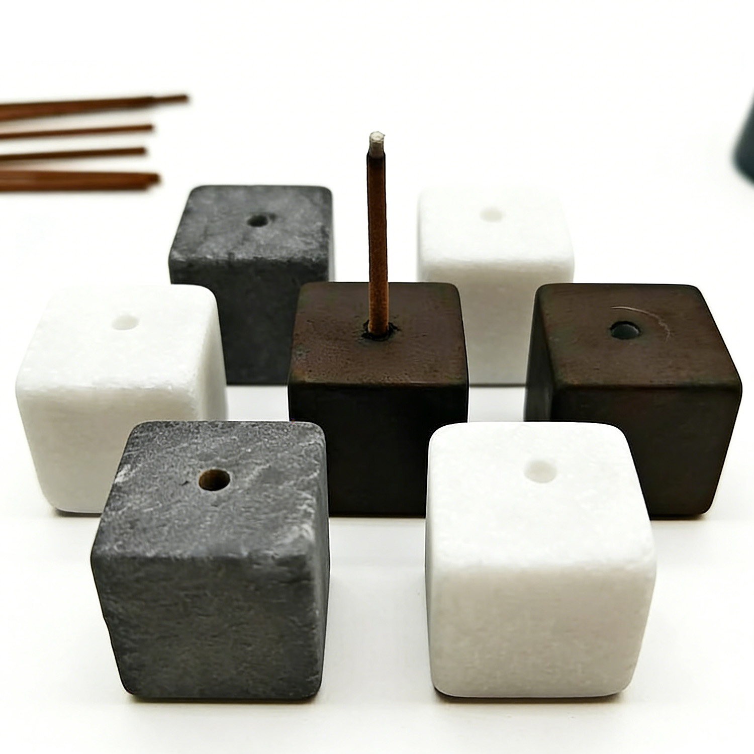 2 stuks natuursteen wierooksto - Incense Stick Holder recensie en prijs