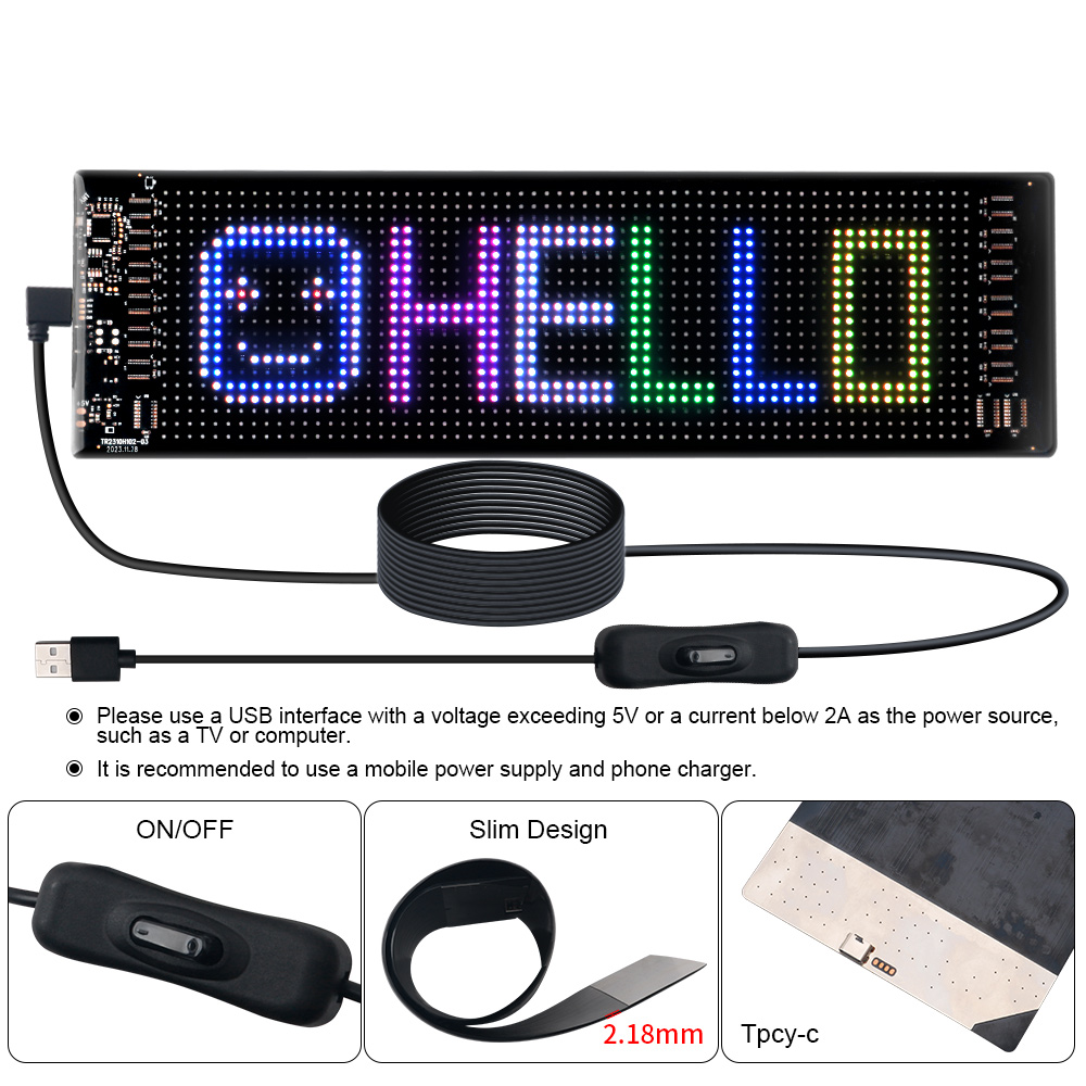 LED Matrix Pixel Panel Scrolle - Home Decor Com recensie en prijs