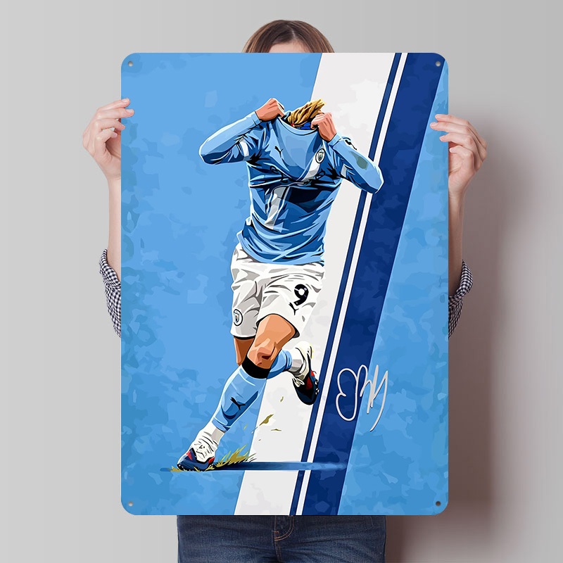 Haaland9 Voetbal Vector Afdruk - Home Decor Vector recensie en prijs