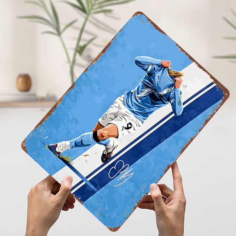 Haaland9 Voetbal Vector Afdruk - Home Decor Vector recensie en prijs