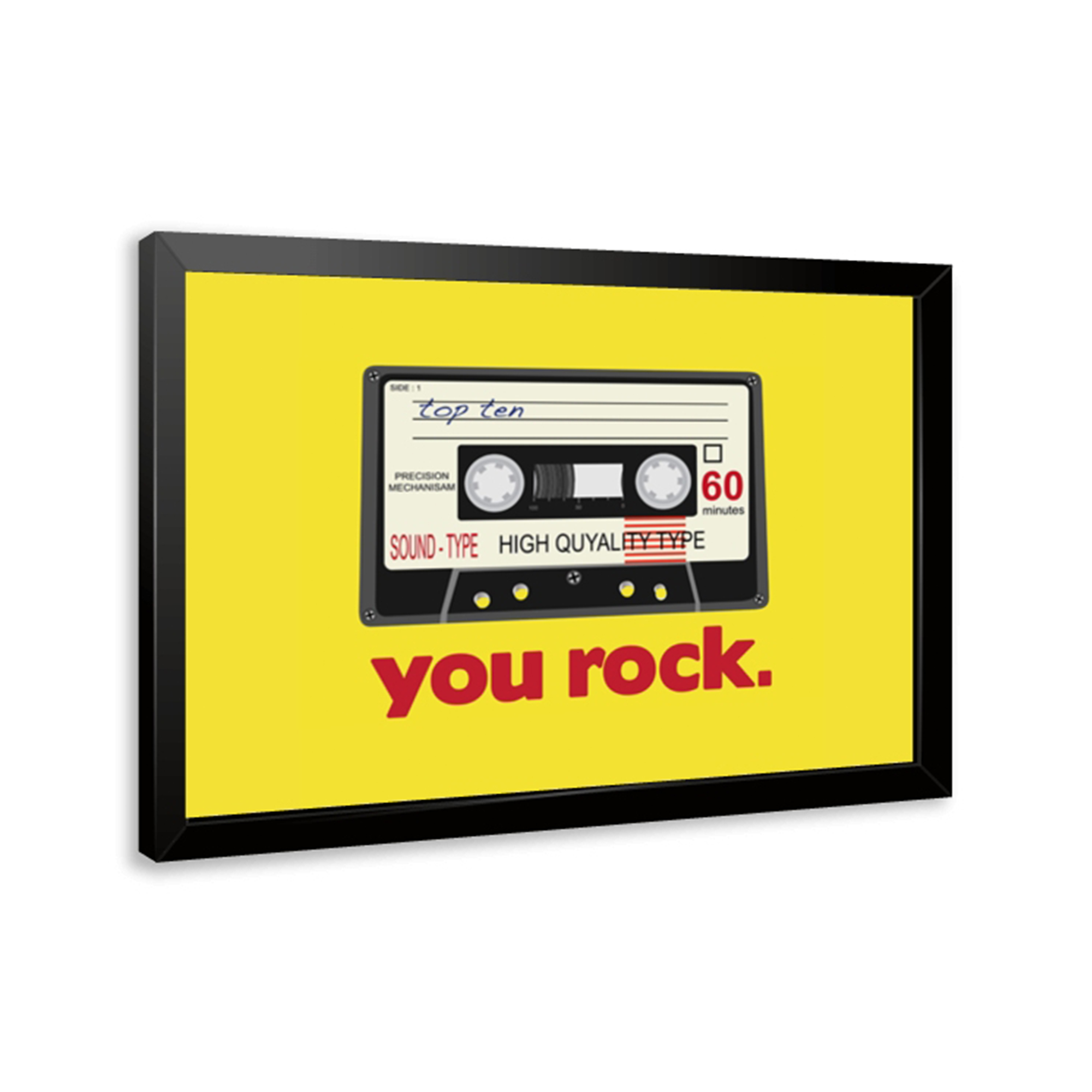 Moderne gele You Rock Quotes W - Home Decor Yellow recensie en prijs
