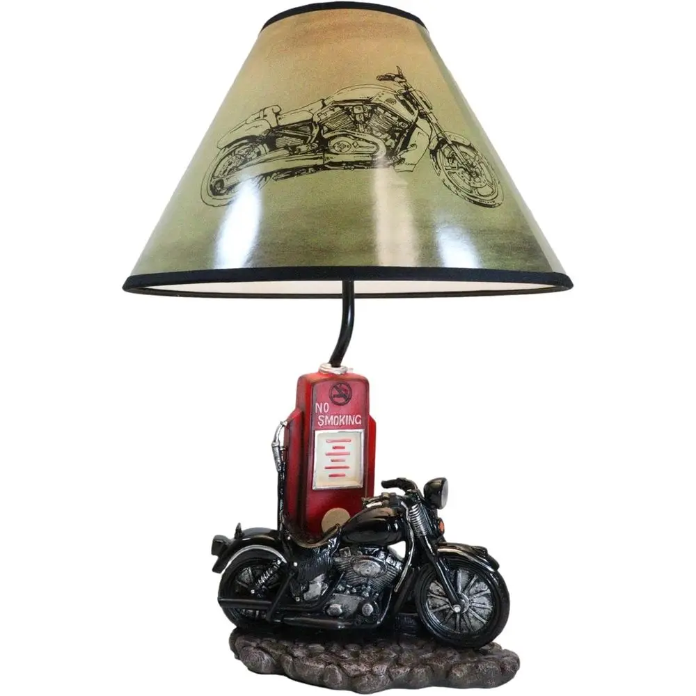 Vintage retro zwarte motorfiet - Home Decor Theme recensie en prijs