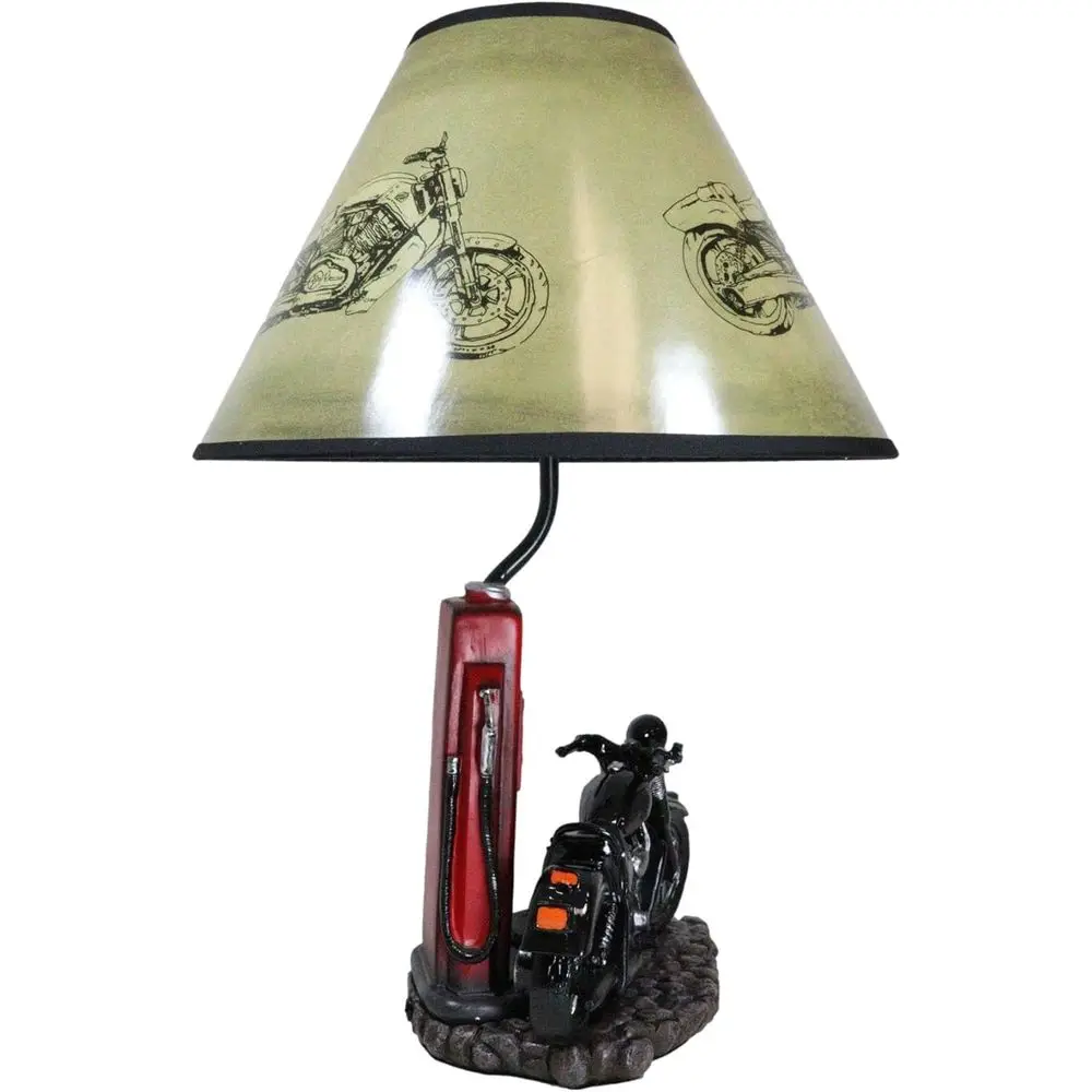 Vintage retro zwarte motorfiet - Home Decor Theme recensie en prijs