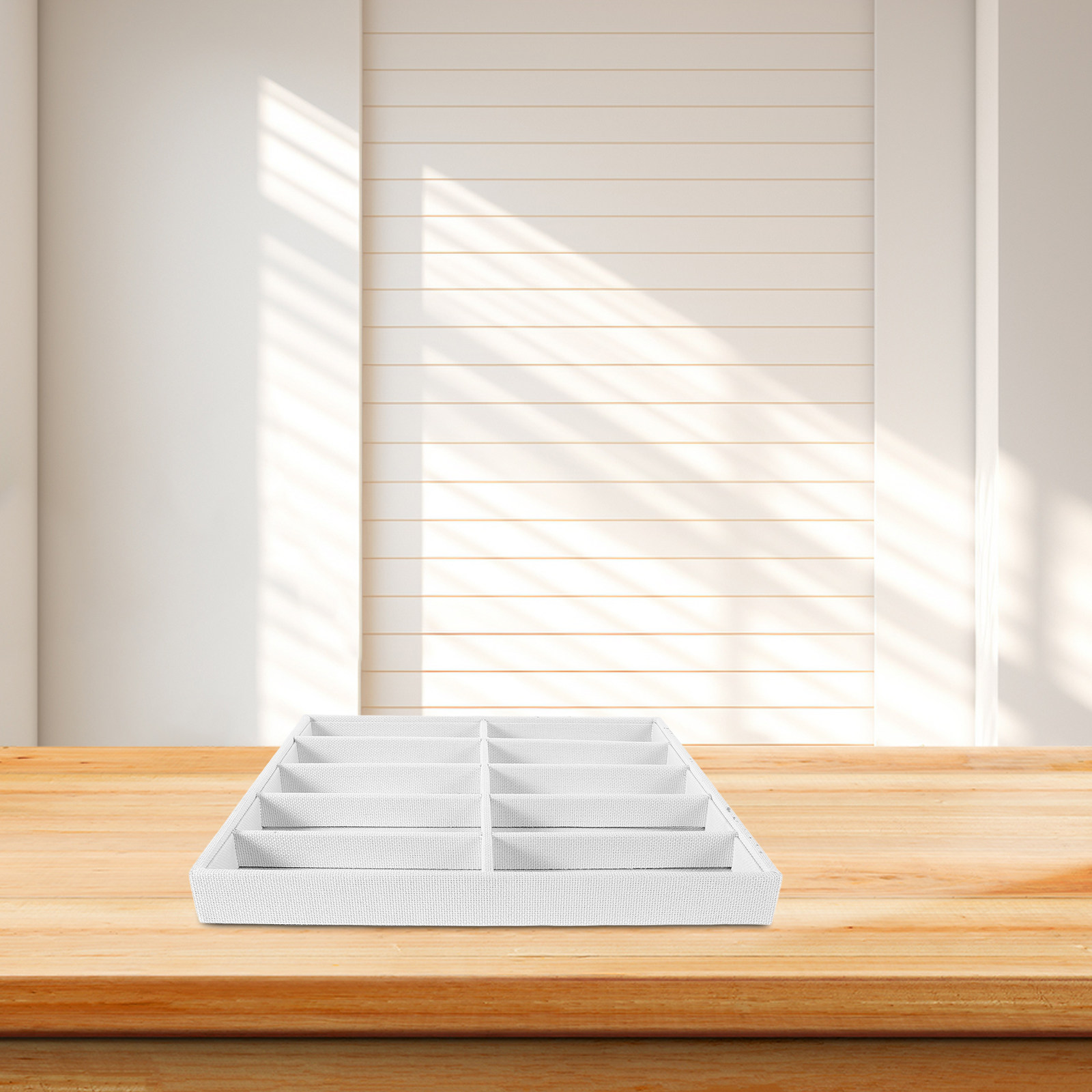 Linnen etalagekast voor 10 zon - Home Decor Retail Stores recensie en prijs
