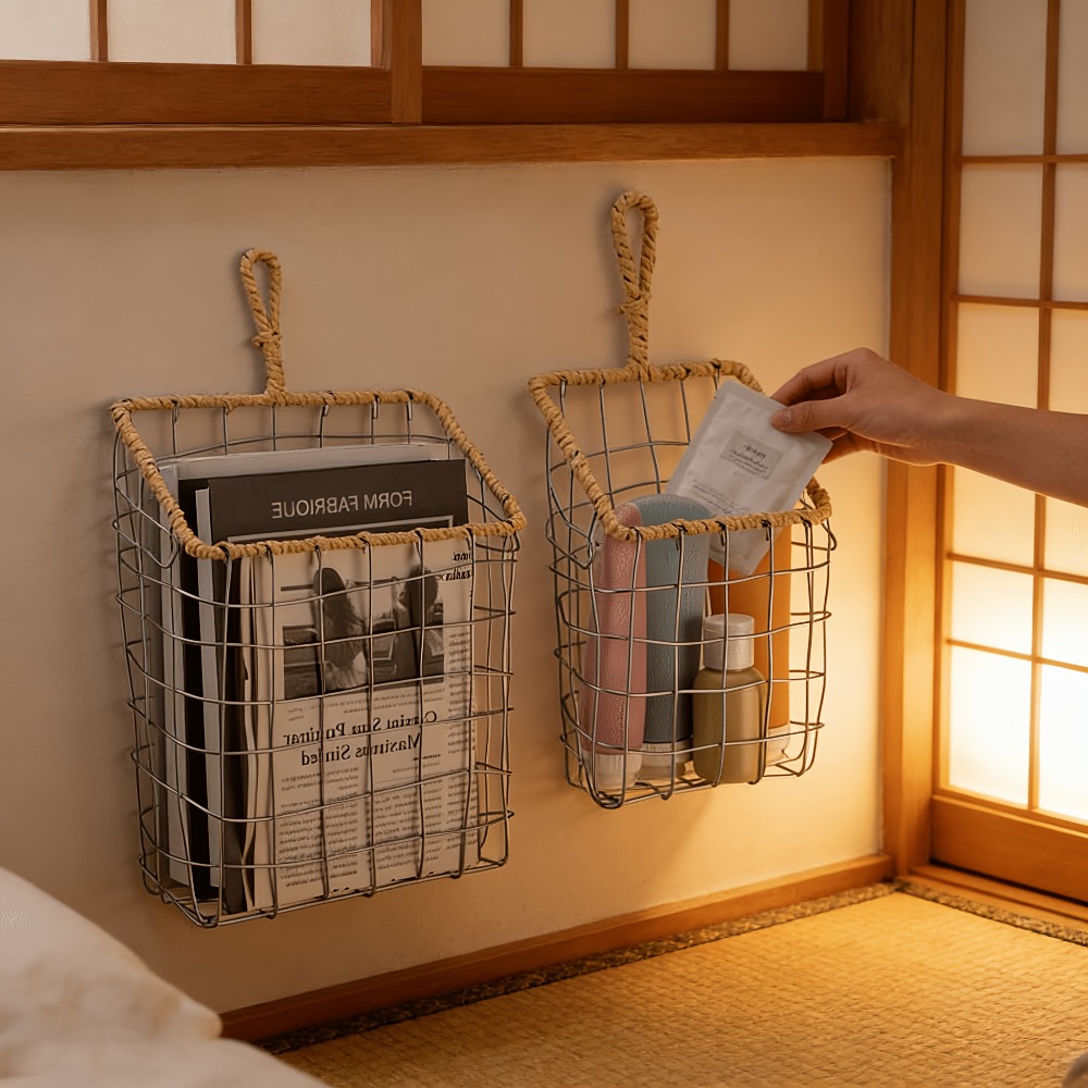 Rustieke geweven draad hangend - Woven Wall Basket recensie en prijs