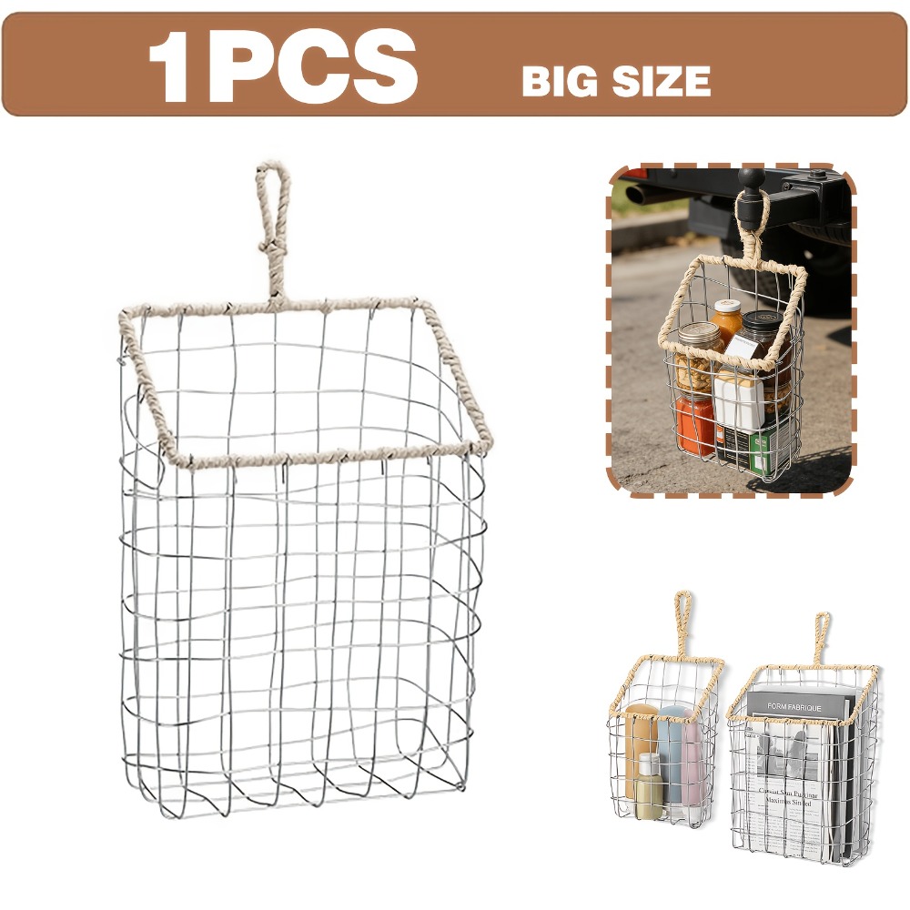 Rustieke geweven draad hangend - Woven Wall Basket recensie en prijs
